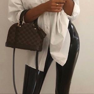 Black High Shine Vinyl PU Trousers 🗡🖤